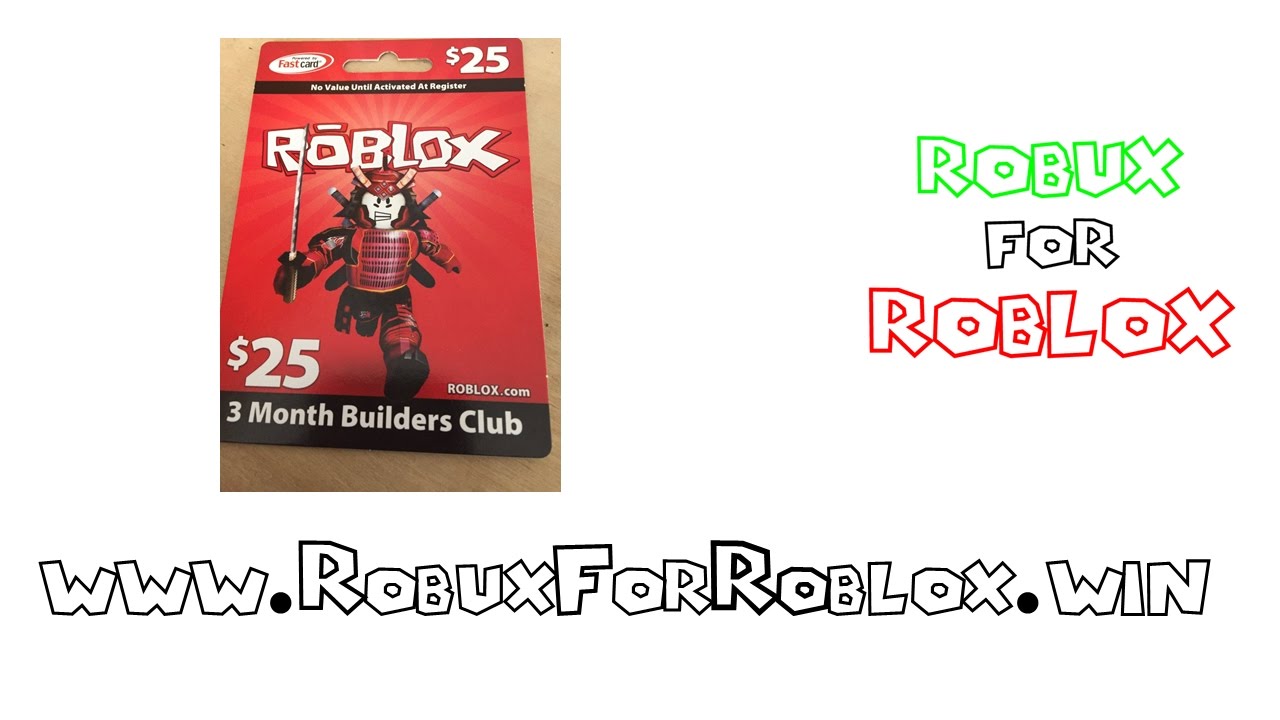 Do roblox gift cards give you free robux redeem